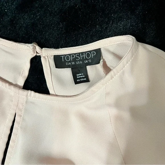 Topshop Silky Open Back Blouse - Picture 3 of 3